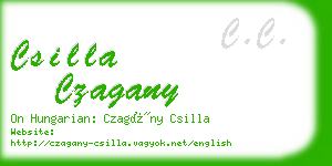 csilla czagany business card